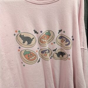 Pink Halloween Cookie Sweatshirt
